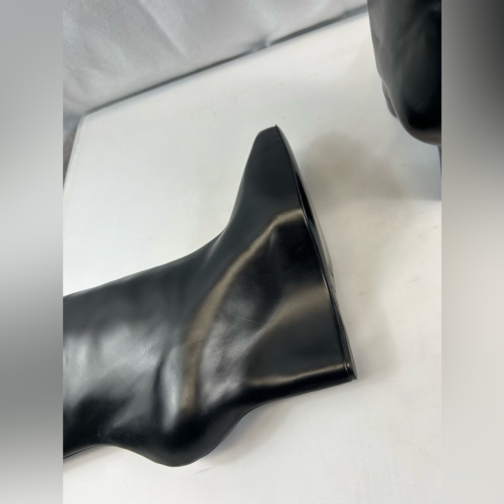 GIVENCHY 
Calfskin G Lock Wedge Knee High Boots - Picture 7 of 8
